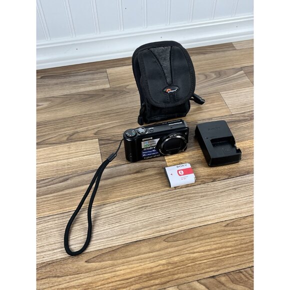 Sony CyberShot DSC-H55 14.1MP 10x Optical Zoom Digital Camera Black W/ Charger - Picture 5 of 14